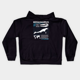 Mosasaurus Dinosaur Fact Sheet Kids Hoodie